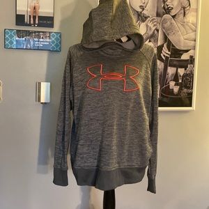 Women’s Under armor hoodie pink and grey